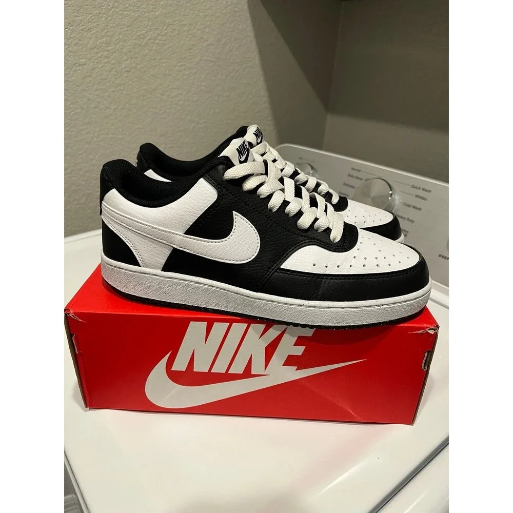 Nike Court Vision Low Panda Black White Men’s Size 8 Shoes w/ Box